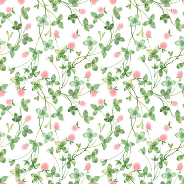 Hand-Drawn Seamless Floral Background with Botanical Flowers, Roses, Lotus, Hearts, Leaves and Blossoms | Elegant Spring Summer Nature Wallpaper Pattern | Soft Pastel Vector Line Art for Fabric, Texti