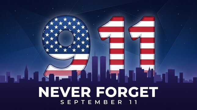 Patriot Day Typography