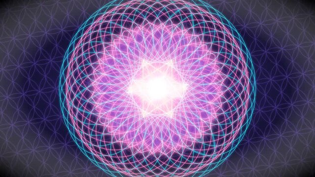 Sacred Geometry Mandala Engine Meditation Background