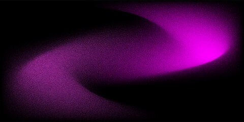 Abstract glowing purple neon wave background with blurred gradient light trail on black modern futuristic vector illustration design template © Danil