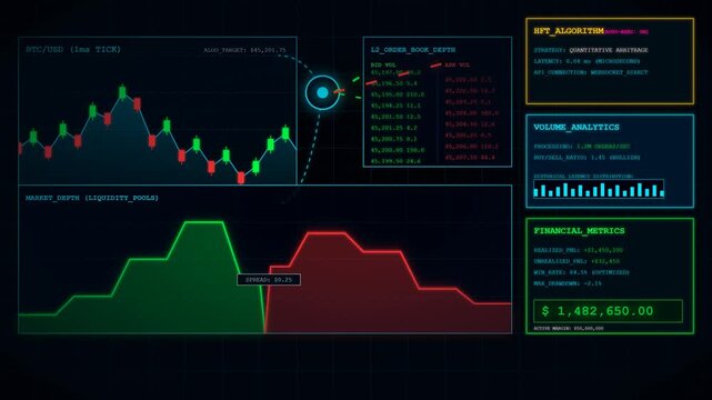 Business High-Frequency Trading Algorithm Stock Market Analytics Finance Loop