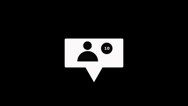Speech bubble components display clean white messaging shapes across black screens. Minimal user interface text layout modules integrate this professional communication speech bubble.
