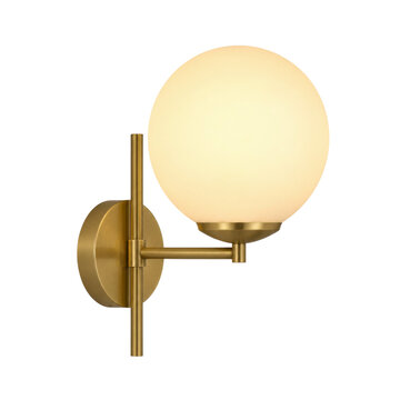 Modern Brass Globe Wall Sconce Luxury Designer Lighting Fixture