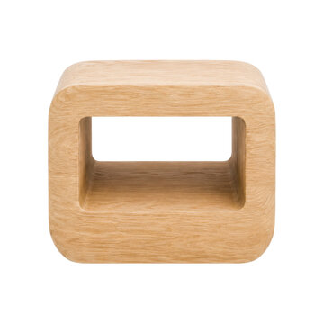 Modern Oak Cube Side Table Minimalist Luxury Wooden Furniture