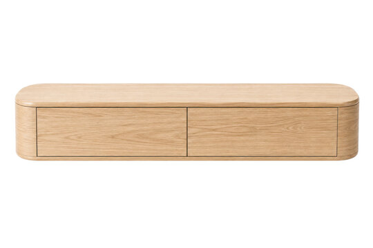 Modern Oak Media Console Minimalist Luxury Wooden Storage Cabinet