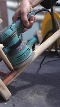 Repair Instead of Replace: Woman Restoring Old Furniture to Save Money and Reduce Waste