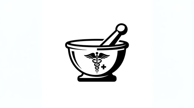 Bowl of cereal with spoon on a white background