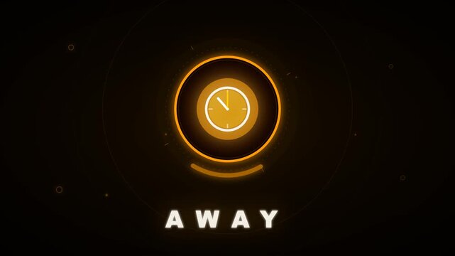 Technology Away Idle Status Clock Amber Dormant Timeout Loop