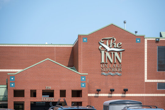 Duluth, MN, USA - July 25, 2026: The Inn on Lake Superior hotel in Canal Park.