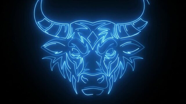 abstract blue background with a glowing lines