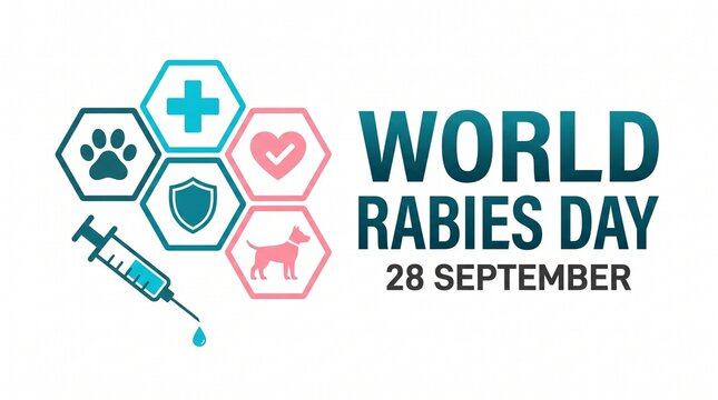 World rabies day awareness vector illustration