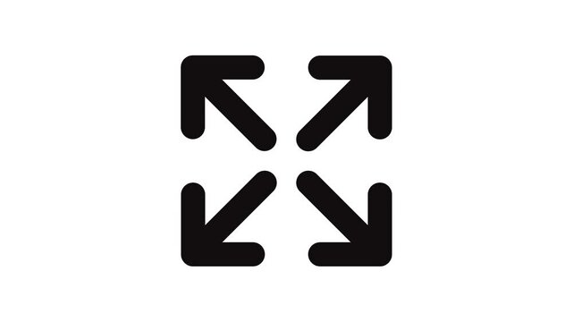 expand arrow animation icon