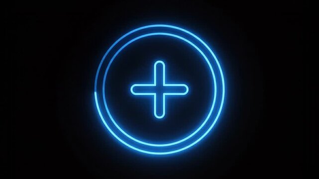 blue cross on black