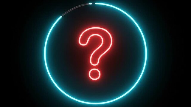 red question mark
