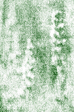 Faded green lavender spikes and foliage merge into a softly mottled print texture.