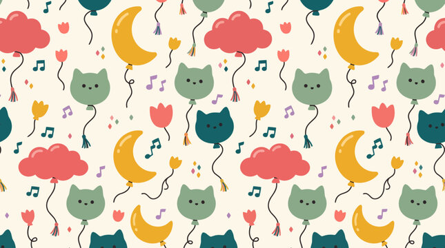 seamless pattern with animals