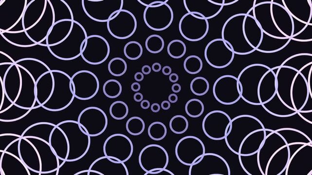 Abstract Hypnotic Circles Loop Background