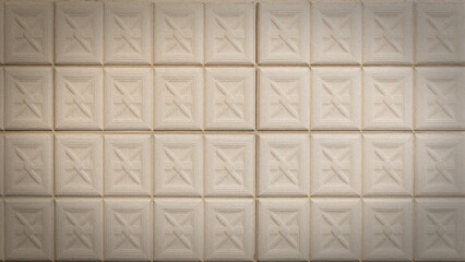Obraz premium tiled wall texture with square pattern