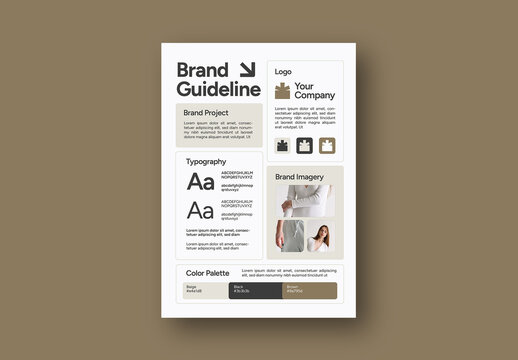 Brown Bold Modern Clothing Brand Guideline