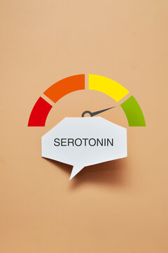 Serotonin Level Gauge Concept