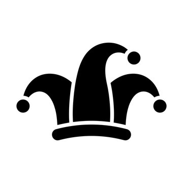 jester hat glyph icon