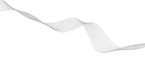 Fototapeta premium abstract white ribbon wave with delicate lines flowing gracefully, suggesting elegance and movement.