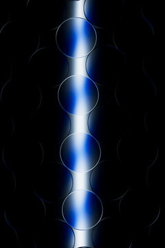 Vertical Blue Light Beam Pattern