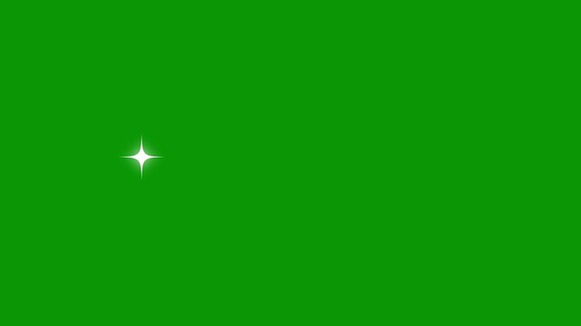 Sparkling Green Elements with Black Background Overlay for Motion Graphics and Visual Effects