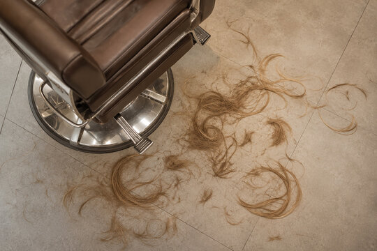 Excessive Hair Shedding on Salon Floor After Haircut or Hair Treatment