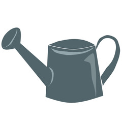 Garden Watering Can for Indoor and Outdoor Plants, Cute Gardening Vector Illustration © Anita.art