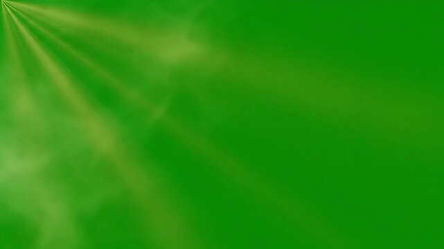 Vibrant green background with subtle golden light rays emanating from the corner, evoking a sense of natural energy and growth.