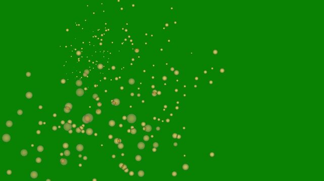 confetti fired on air during a festival at night. Image ideal for green backgrounds Vector illustration can be used for greeting card, carnival, holiday,4k.