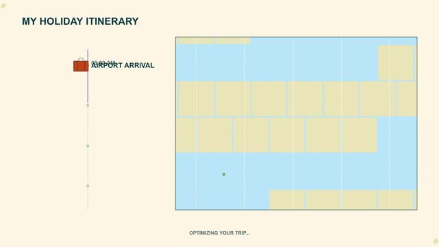 Digital Travel Itinerary Planner and Automated Holiday Schedule Interface