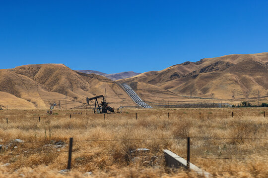San Joaquin Valley views seen from Interstate 5 in Southern California, United States