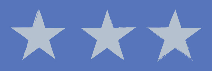 Fototapeta premium Set of grunge stars .vector stars collection. Vector illustration . EPS 10 .