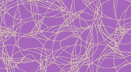 Obraz premium Intertwined line pattern on a purple background a seamless vector illustration for design elements lines