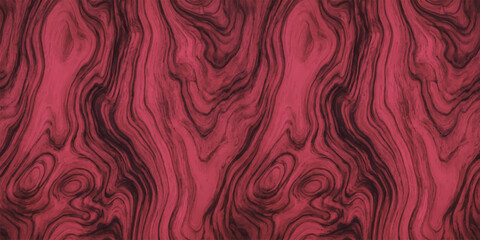 Rich crimson and dark ebony swirl together in a mesmerizing, abstract pattern resembling polished wood grain, creating a visually striking and organic texture. © MdShakibAhamed