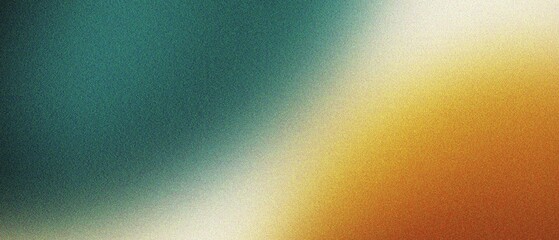 A dynamic color gradient background with a grainy texture, transitioning diagonally from teal to a vibrant orange, suitable for modern design. © X -  Warrior