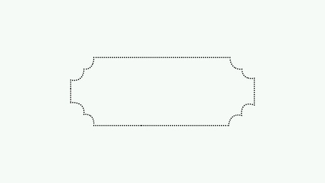 Animated stylist Dashed Border Frame looping .