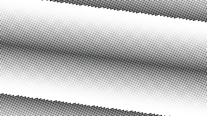 Halftone dot pattern background. Abstract monochrome gradient texture with geometric circles. © MrIdhA