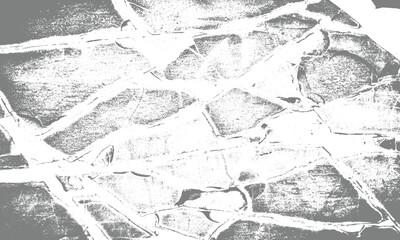 Fototapeta premium Abstract grey and white grunge texture background with distressed rough scratches cracks and weathered patterns vector illustration