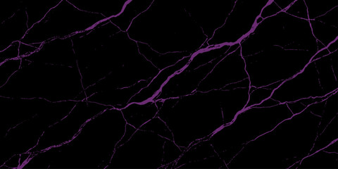 Abstract black marble texture with vibrant purple veins, creating a striking and modern aesthetic. © Shehbaz Studio