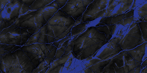 A striking dark blue and black marble texture with intricate veins, creating a sophisticated and luxurious abstract pattern. © Shehbaz Studio