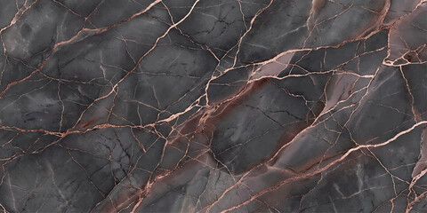 A striking marble texture featuring a dramatic blend of deep charcoal gray and bold crimson veins, offering a luxurious and sophisticated aesthetic. © Shehbaz Studio