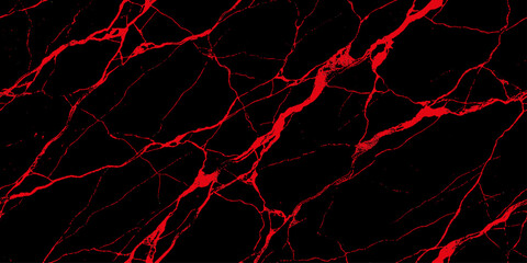 A striking abstract background of black marbled with vibrant red veins, creating a sense of energy and depth. © Shehbaz Studio