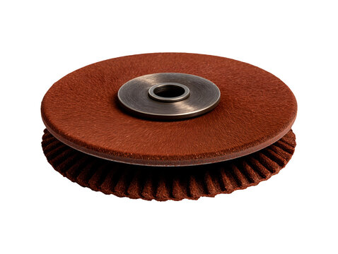 Abrasive flap grinding wheel disc isolated on transparent or white background, png