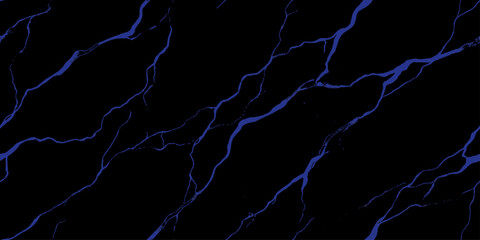 An abstract digital art piece features a striking black background with vibrant blue veins or cracks, creating a dramatic and modern aesthetic. © Shehbaz Studio