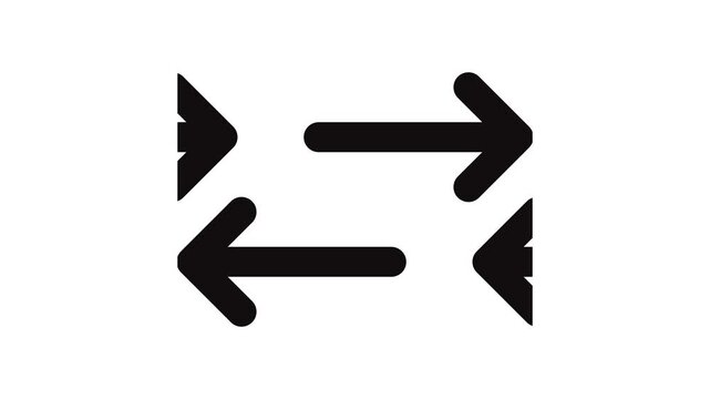 arrow moving right left icon animation