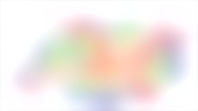 Abstract blurred rainbow shapes evolving with soft light and clean background for creative projects