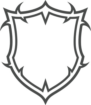 Black and white of a crown with ornate details and a star ornate star royalty symbol